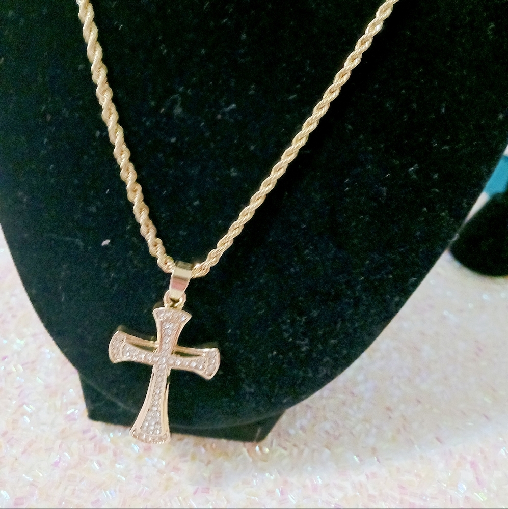 Mens Bling Cross